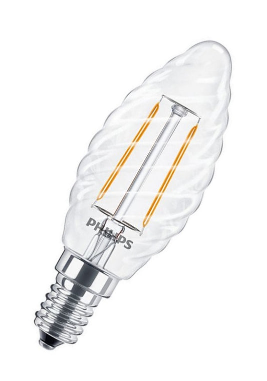 Philips CLA Fil LEDcandle 2W-25W/827 E14 BW35 non dim