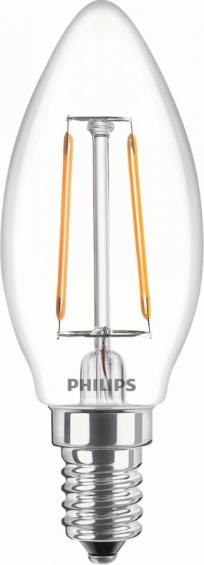 Philips CLA Fil LEDcandle 2,2W-25W/827 E14 B35 non dim
